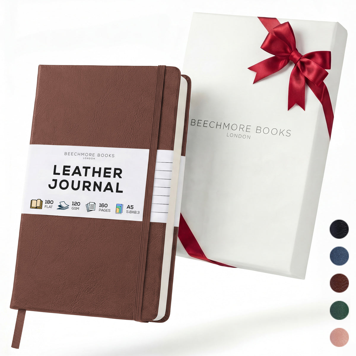 A5 Ruled Notebook - Chestnut Brown
