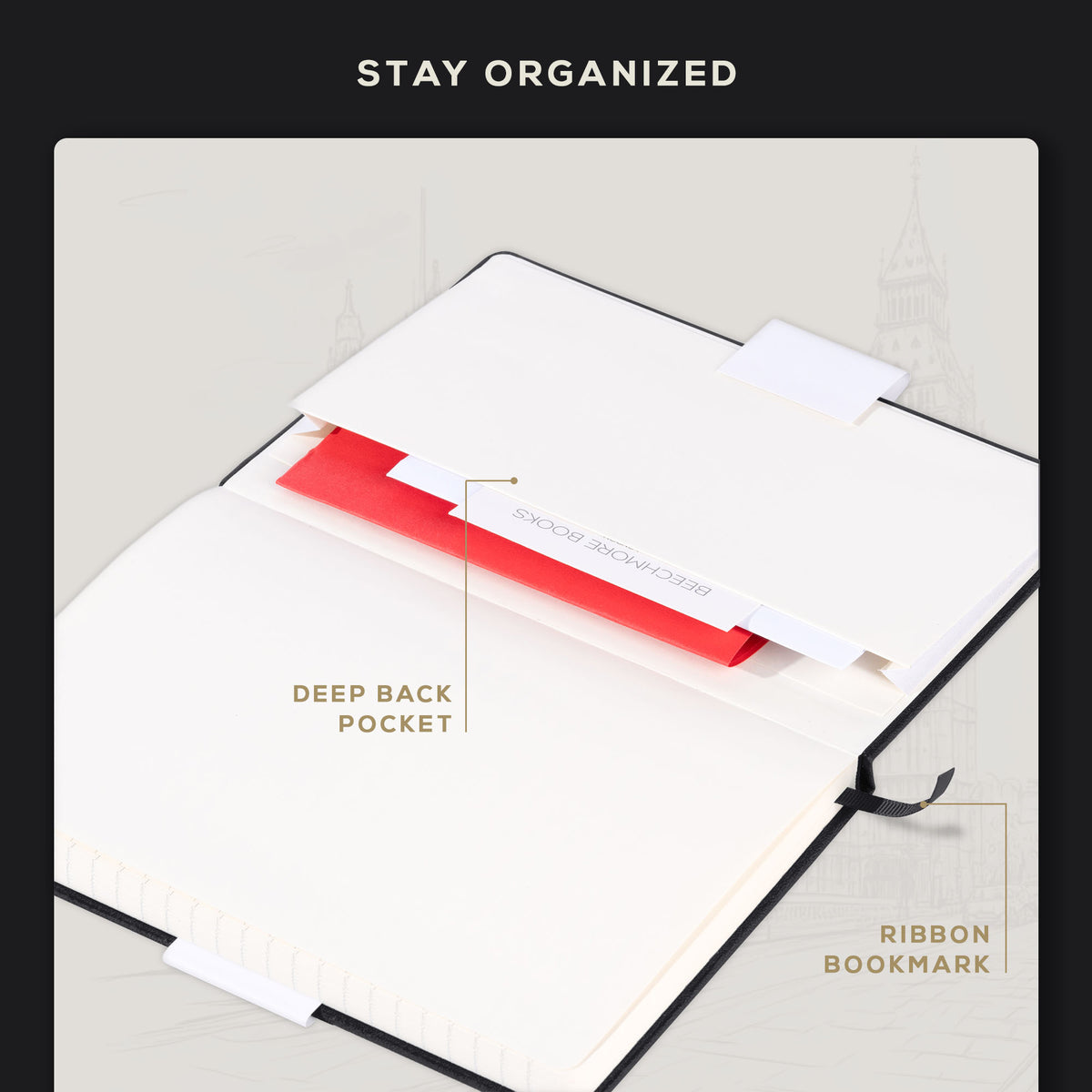 A5 Ruled Notebook - Charcoal Black
