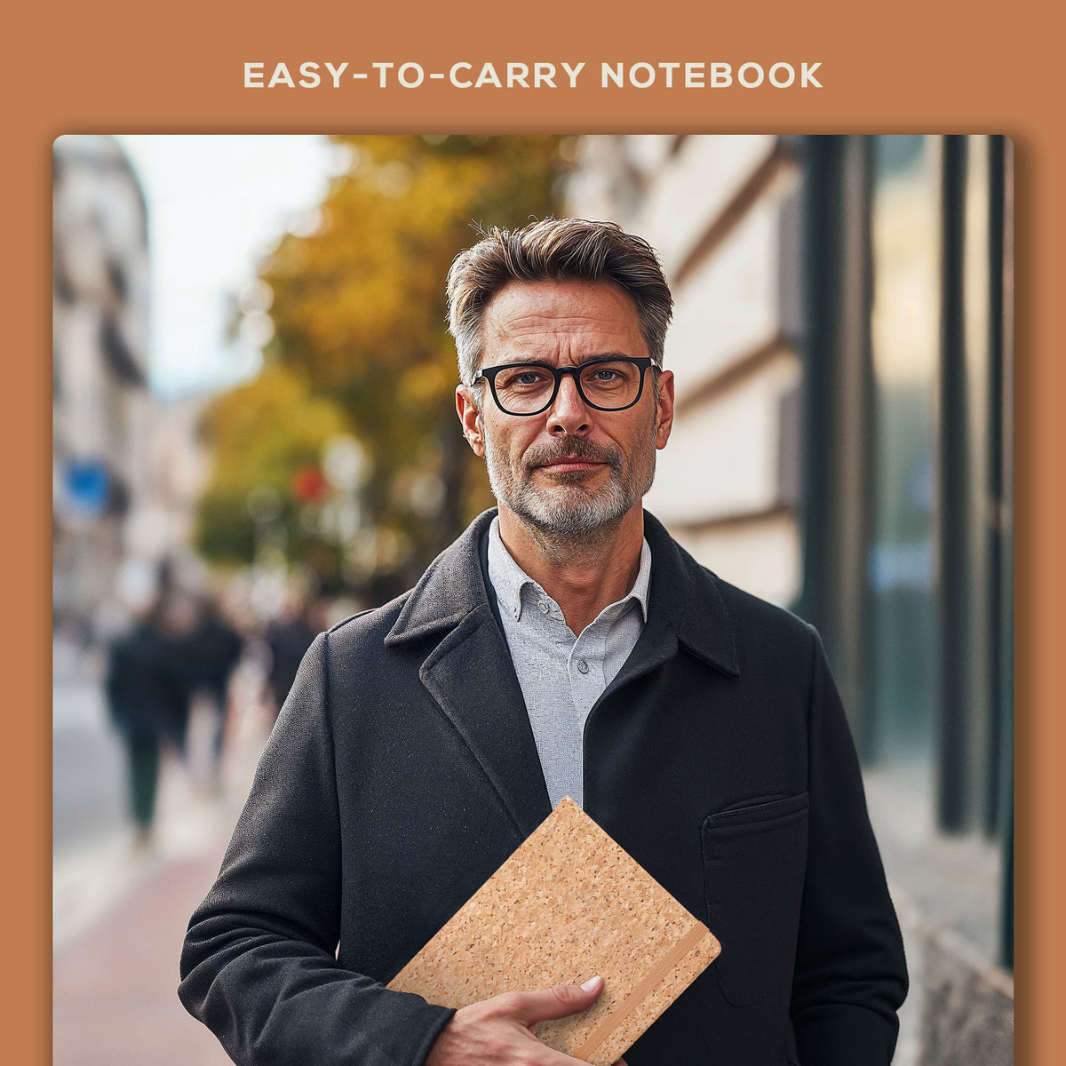 A5 Ruled Notebook - Beige Cork