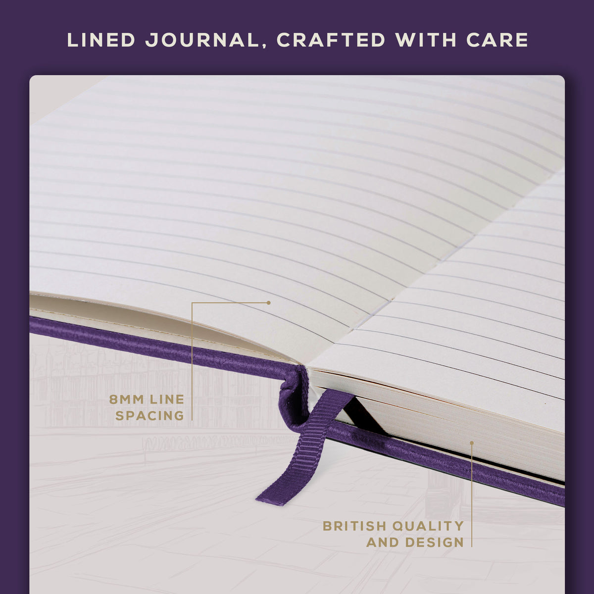 A5 Ruled Notebook - Royal Plum