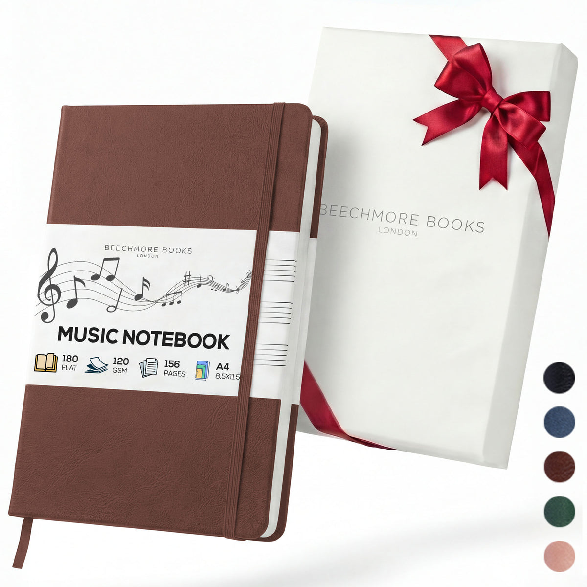 A4 Manuscript Notebook - Chestnut Brown