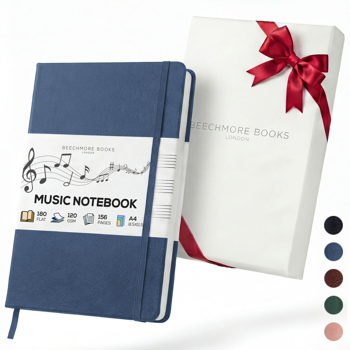 A4 Manuscript Notebook - Symphony Blue