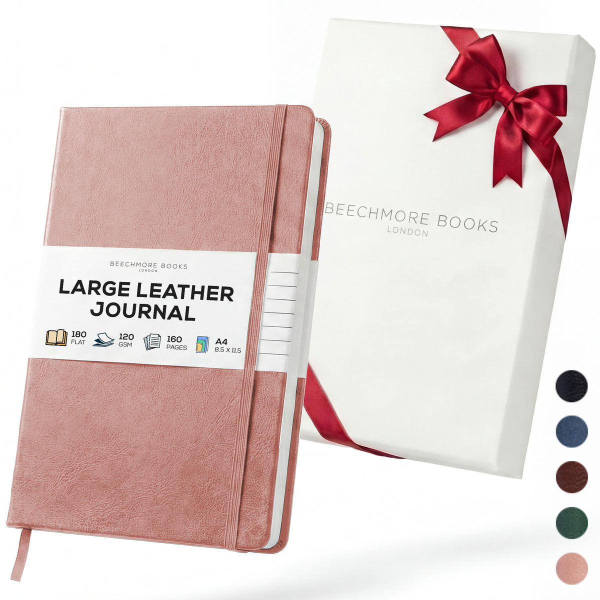 A5 Ruled Notebook - Rose Wood