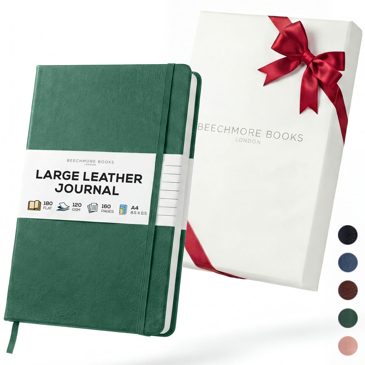 A4 Ruled Notebook - Dartmouth Green