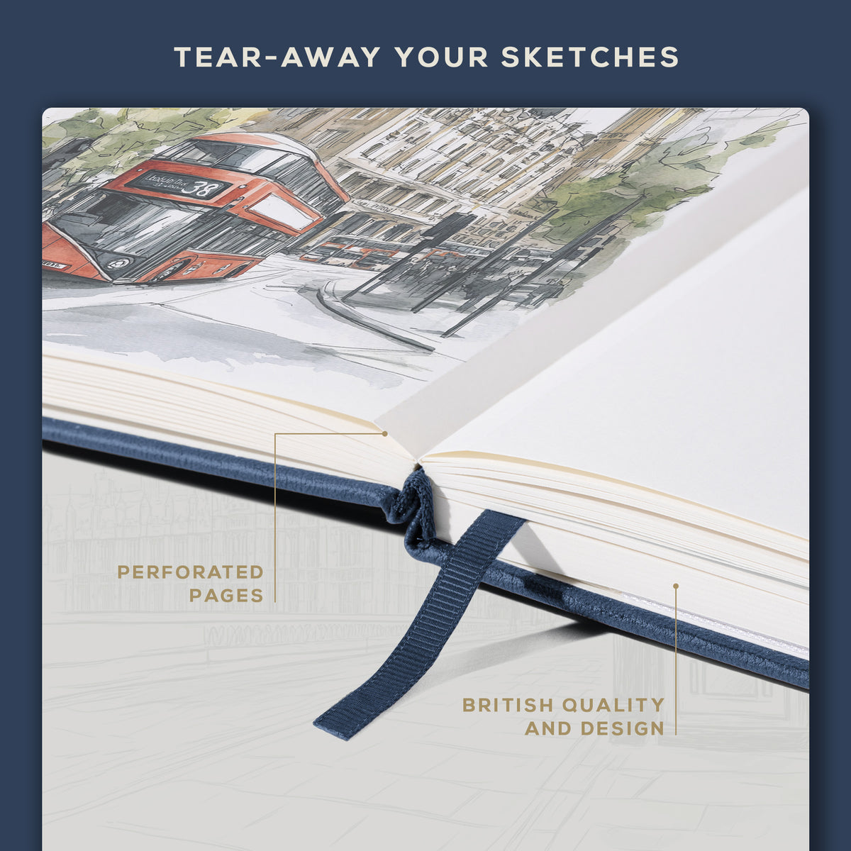 A4 Sketchbook - Symphony Blue
