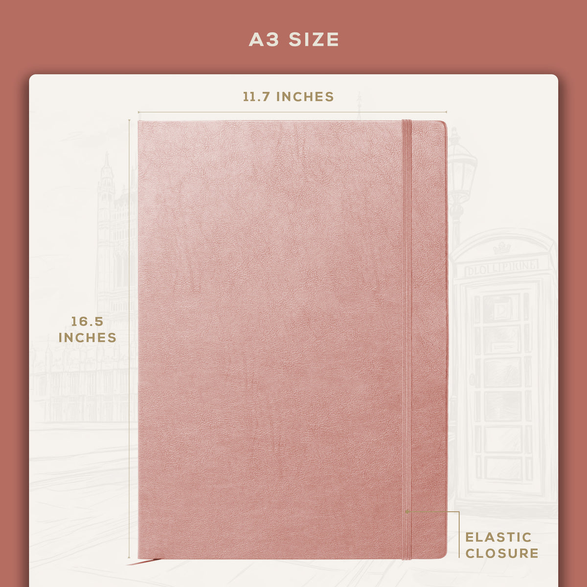 A3 Sketchbook - Rose Wood