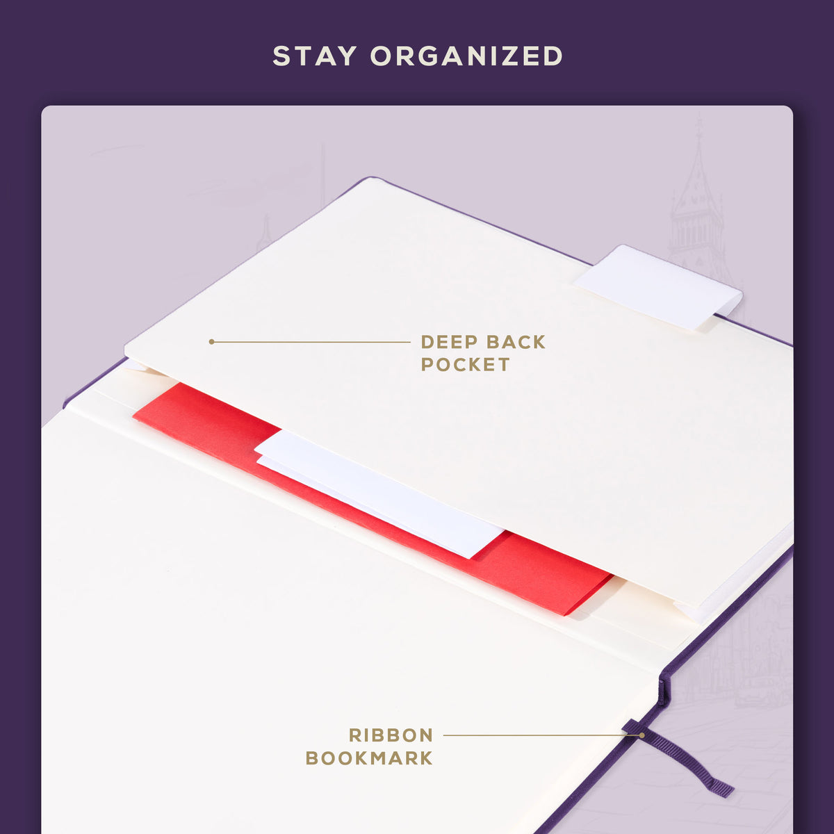A4 Ruled Notebook - Royal Plum