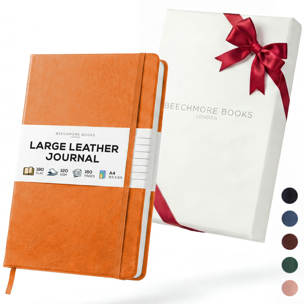 A5 Ruled Notebook - Monarch Orange