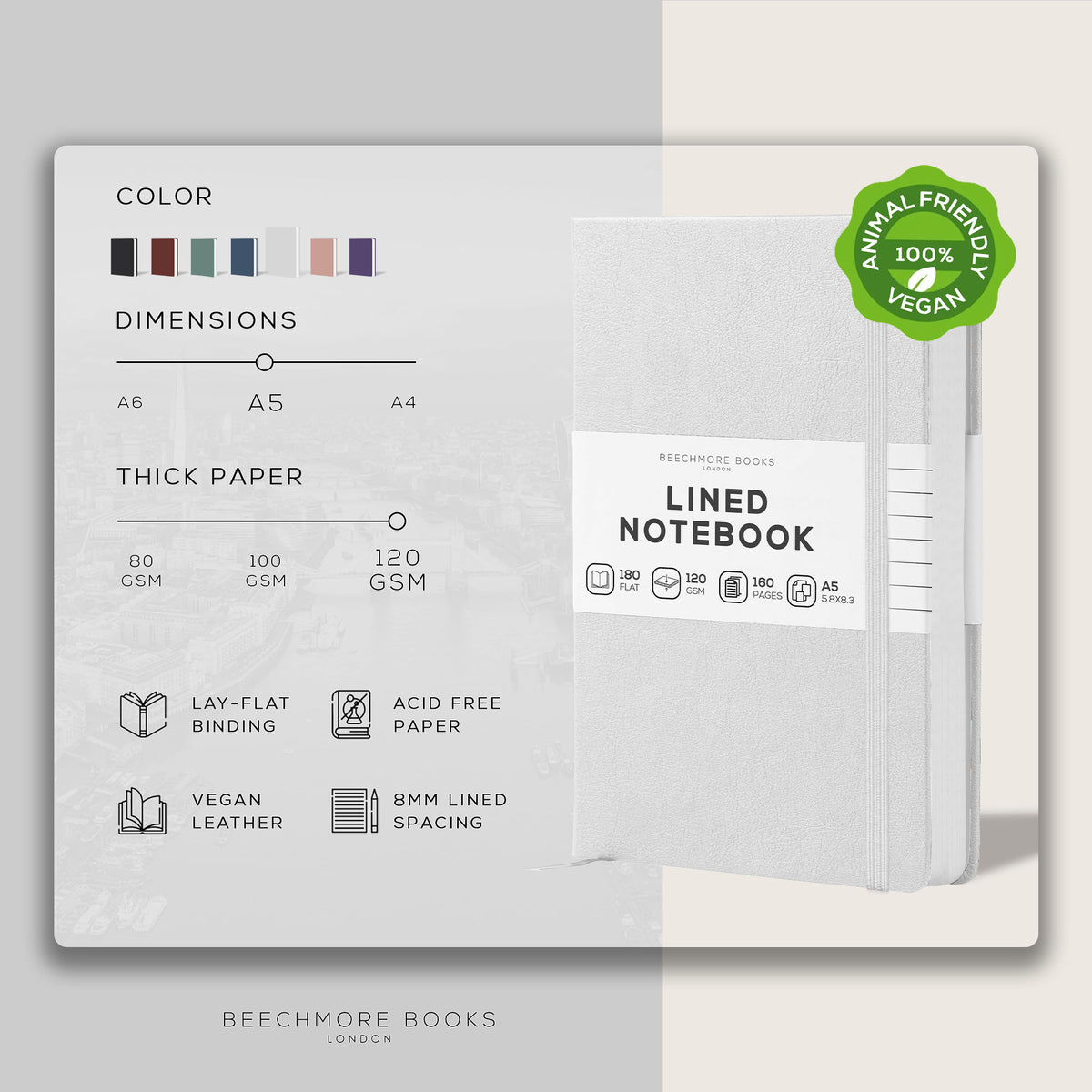 A5 Ruled Notebook - Snow White