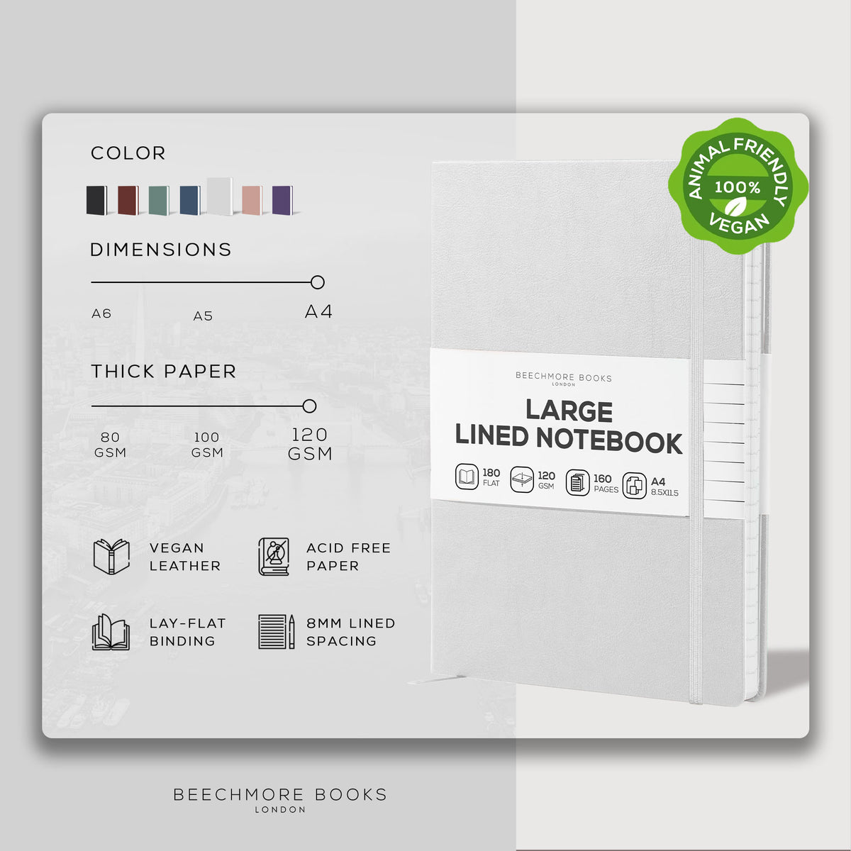 A4 Ruled Notebook - Snow White