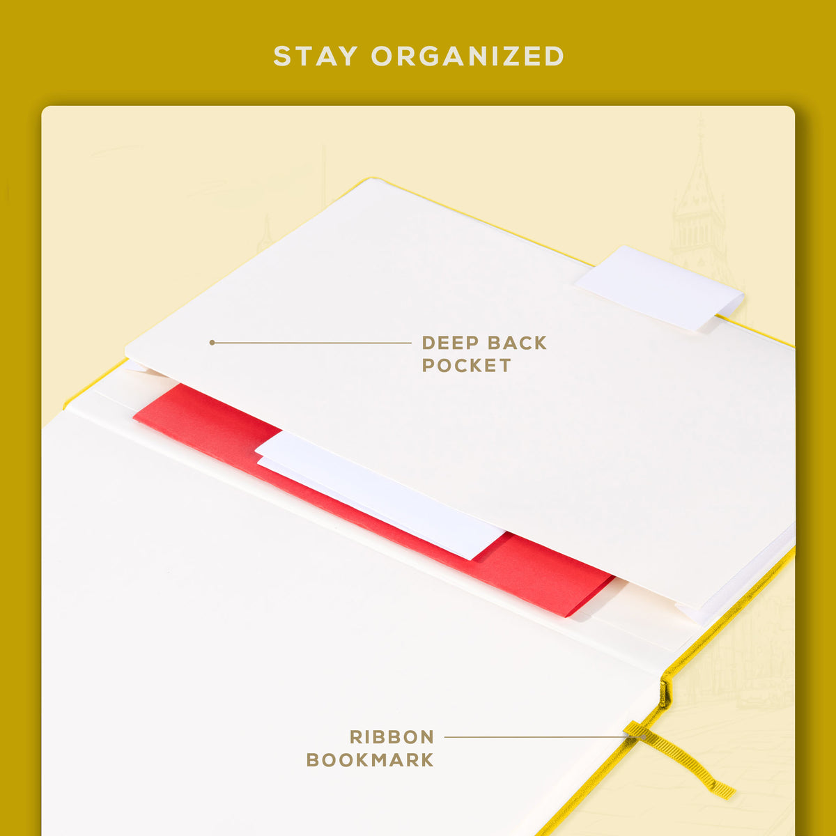 A4 Ruled Notebook - Sunshine Yellow