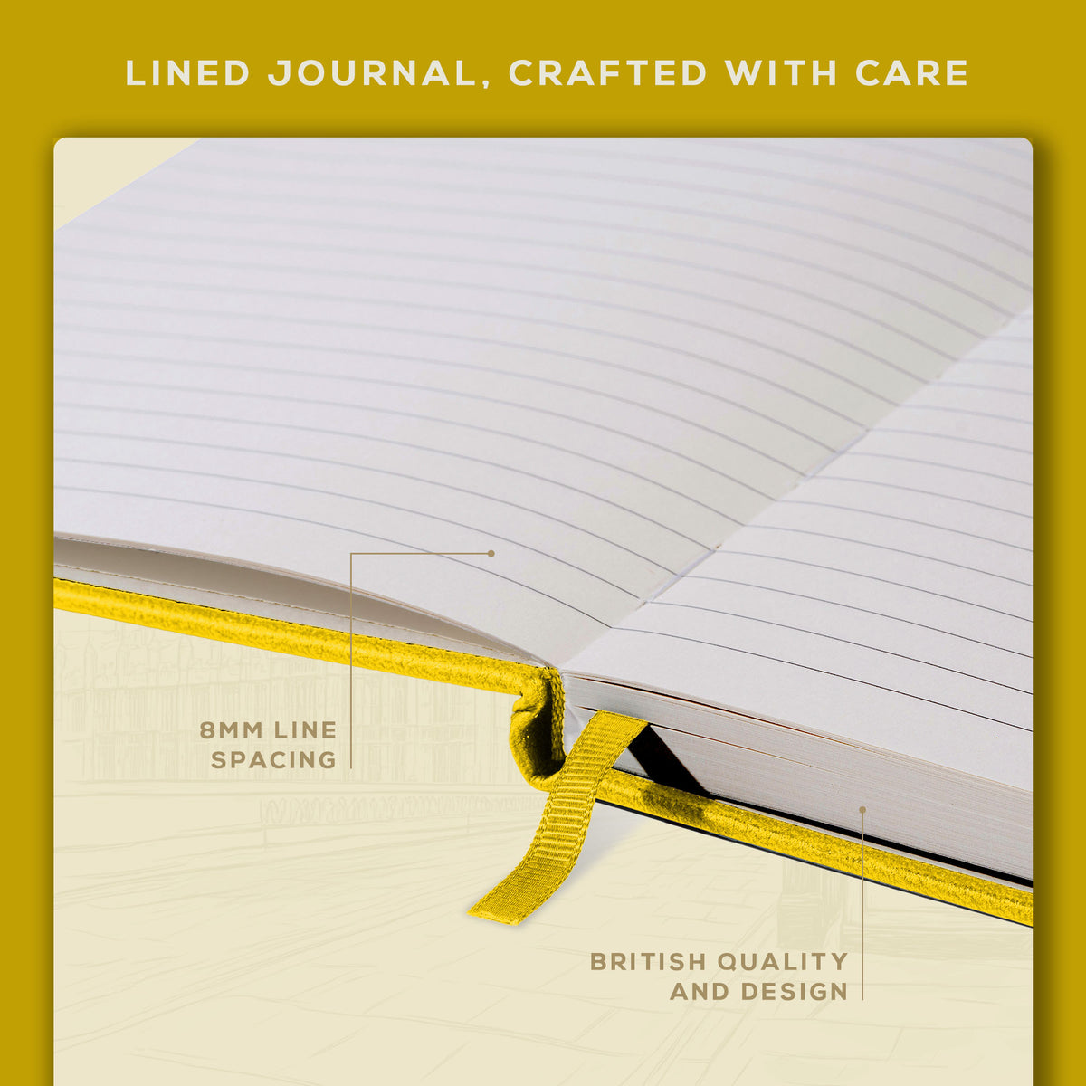 A4 Ruled Notebook - Sunshine Yellow