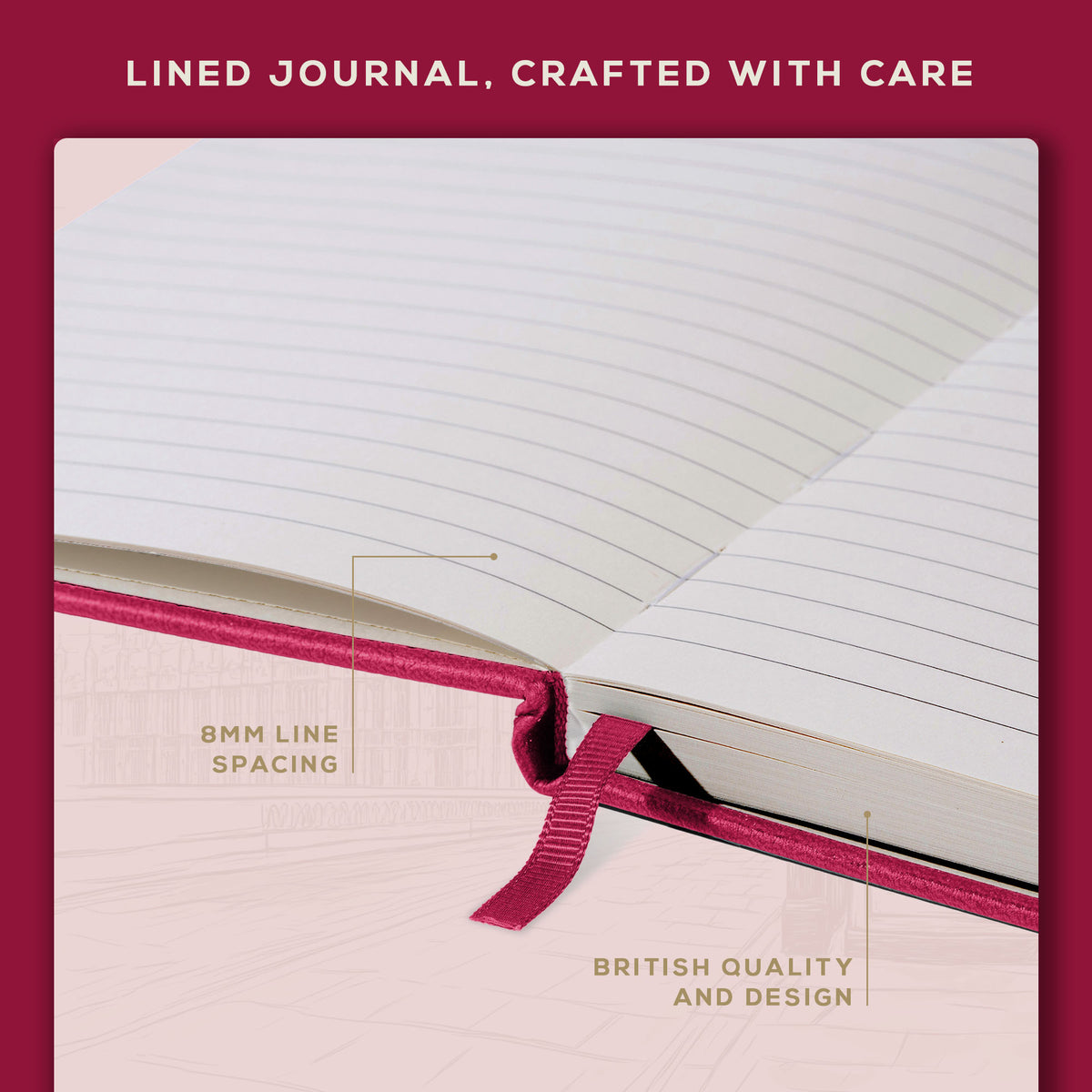 A4 Ruled Notebook - Vibrant Pink