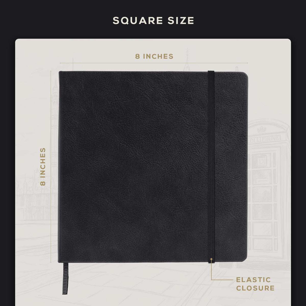 Art Square Sketchbook - Charcoal Black