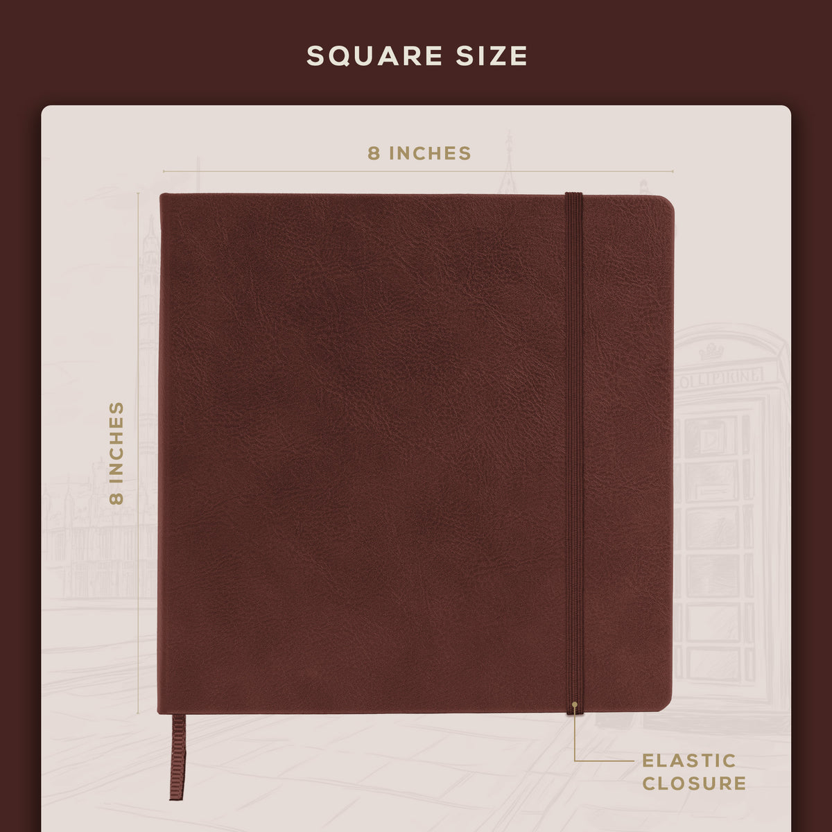 Art Square Sketchbook - Chestnut Brown