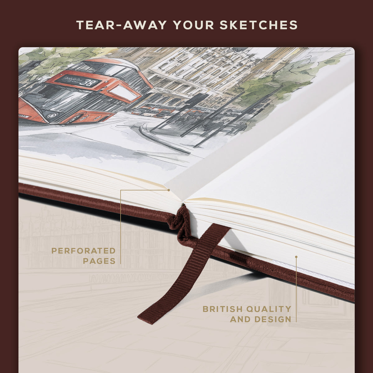 A5 Sketchbook - Chestnut Brown