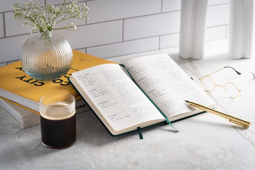 Lush Dartmouth Green A5 agenda, bringing a touch of the outdoors to your weekly plans
