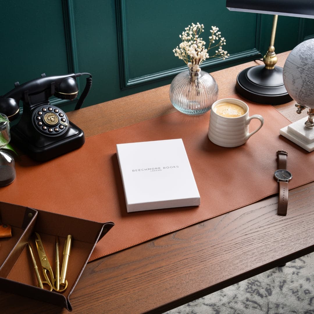 Softcover A5 Symphony Blue diary, a Beechmore creation for writers who love the depth of the sea.