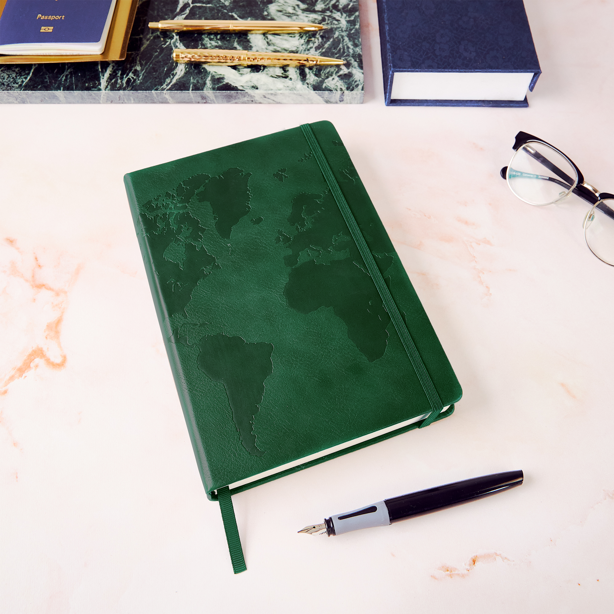 Fresh Dartmouth Green A5 travel organizer from Beechmore, for planning adventures in the wild.