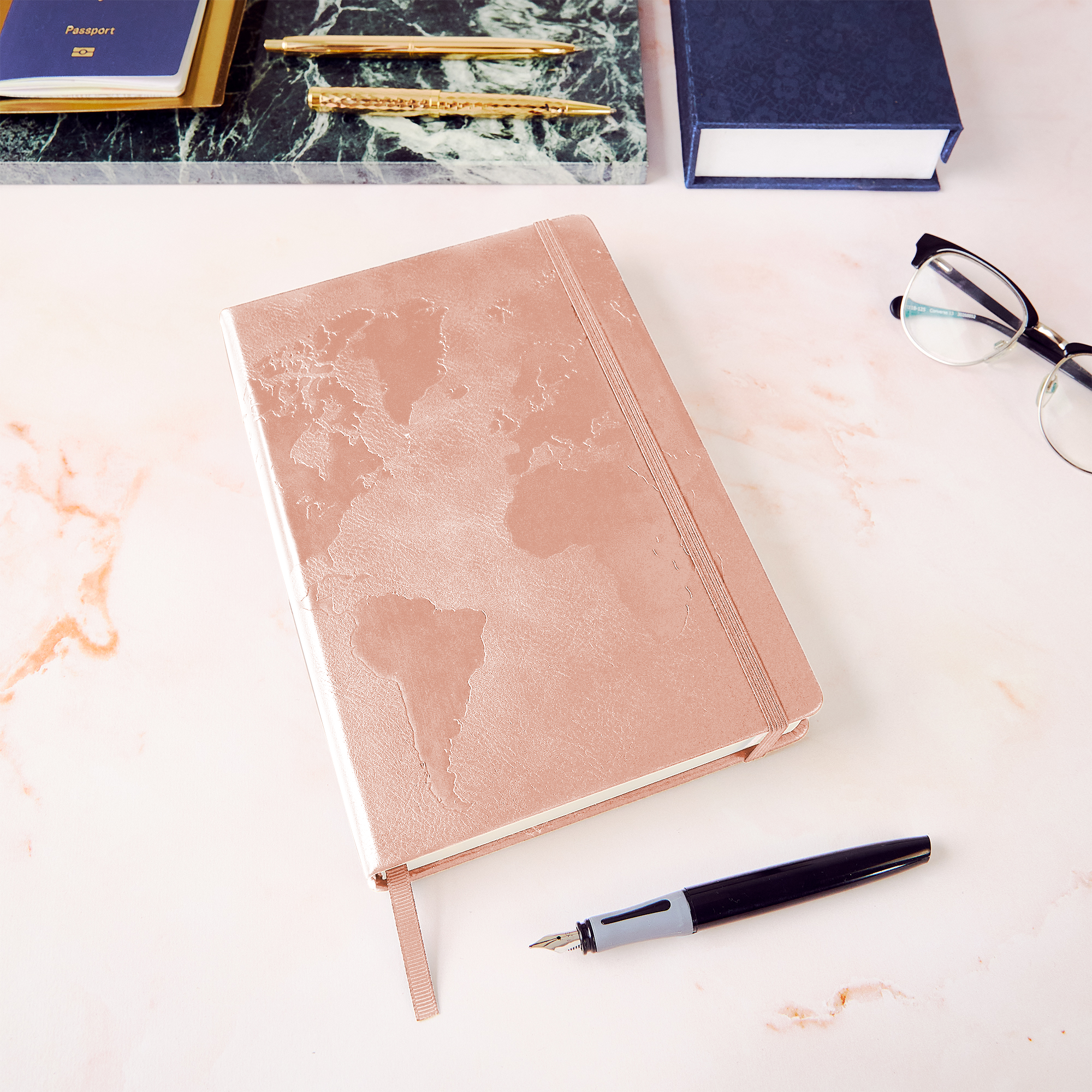Richly hued Rose Wood A5 travel organizer, for those who pursue travels with grace and style.