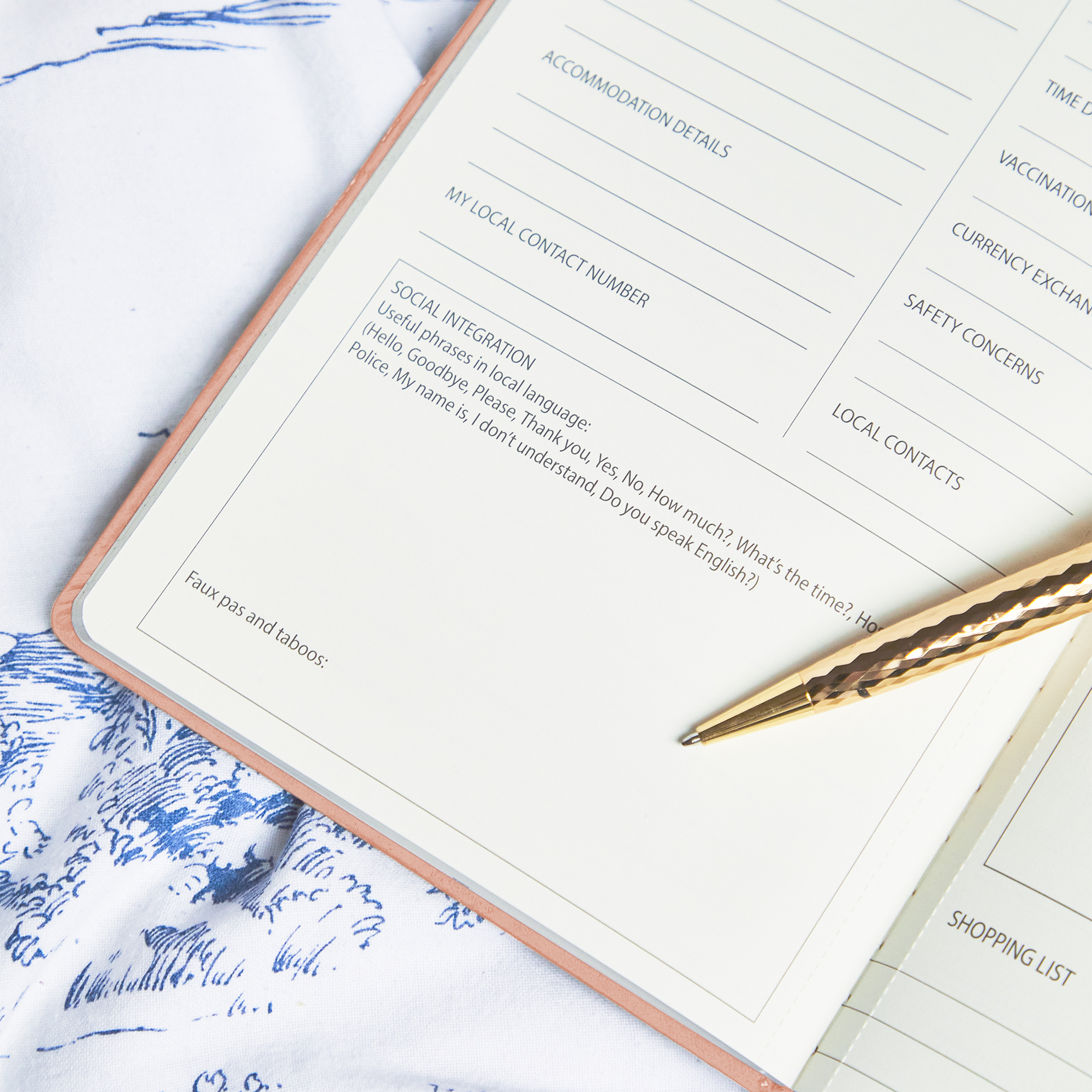 Hand-finished Rose Wood A5 travel notebook, your portal to planning trips with timeless charm.