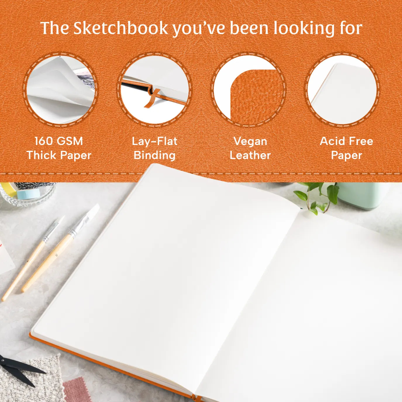 A3 Sketchbook - Orange