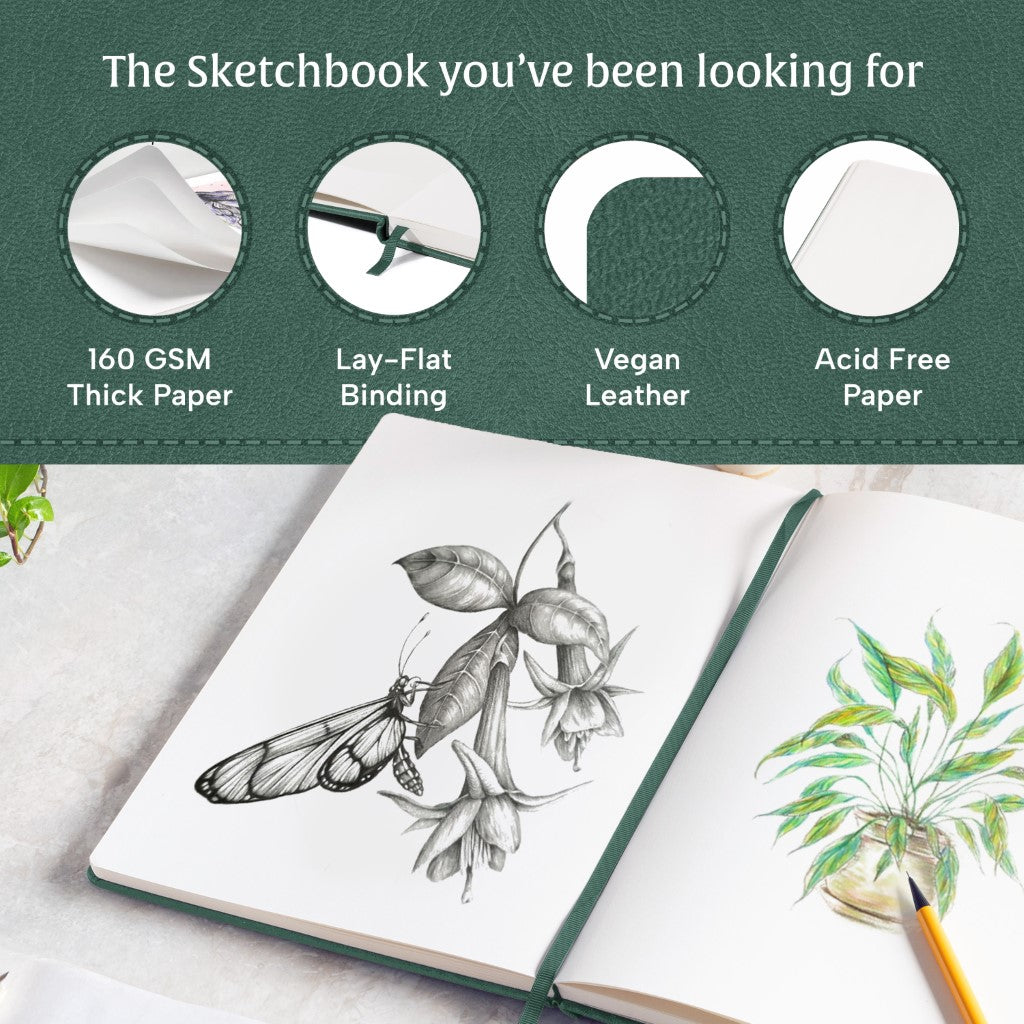 A4 Sketchbook - Dartmouth Green