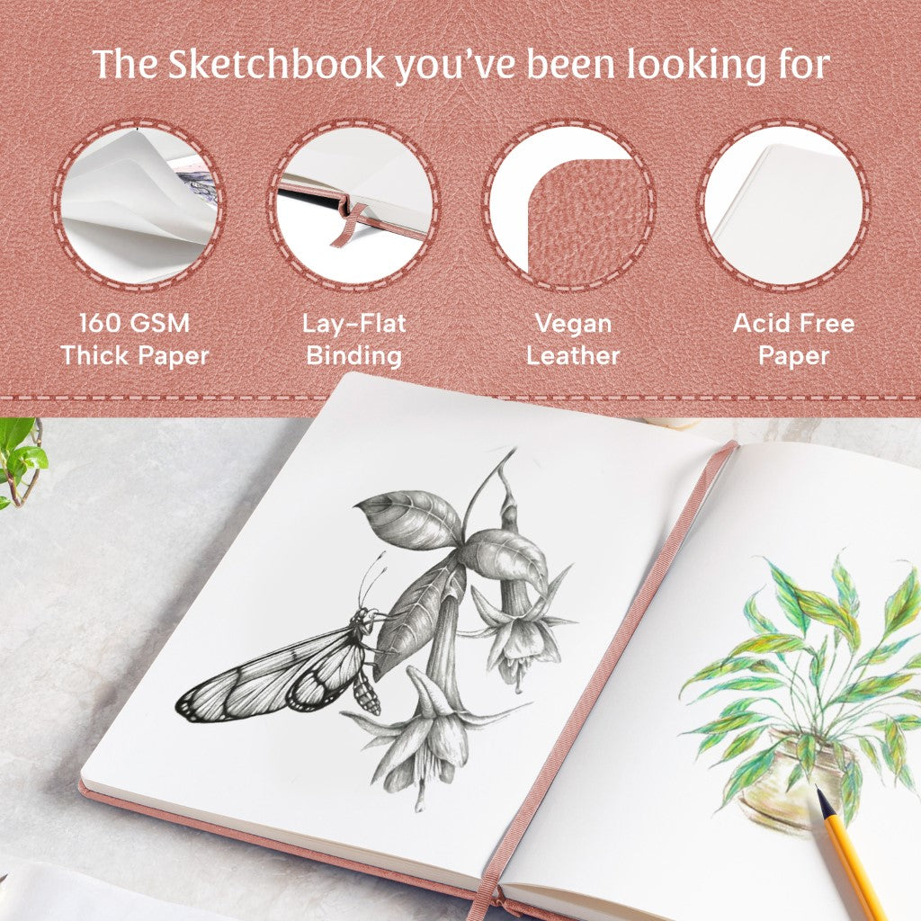 A4 Sketchbook - Rose Wood