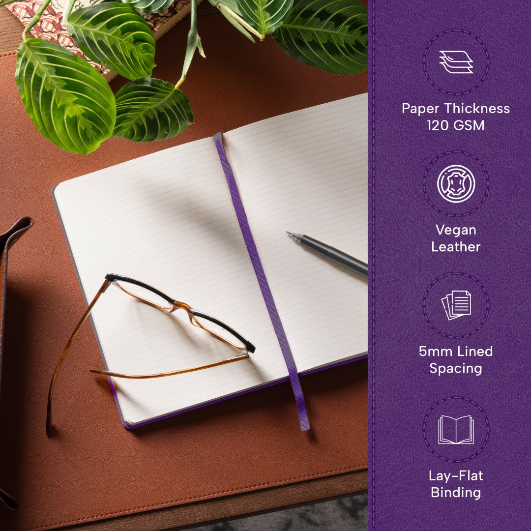 A5 Ruled Notebook - Royal Plum