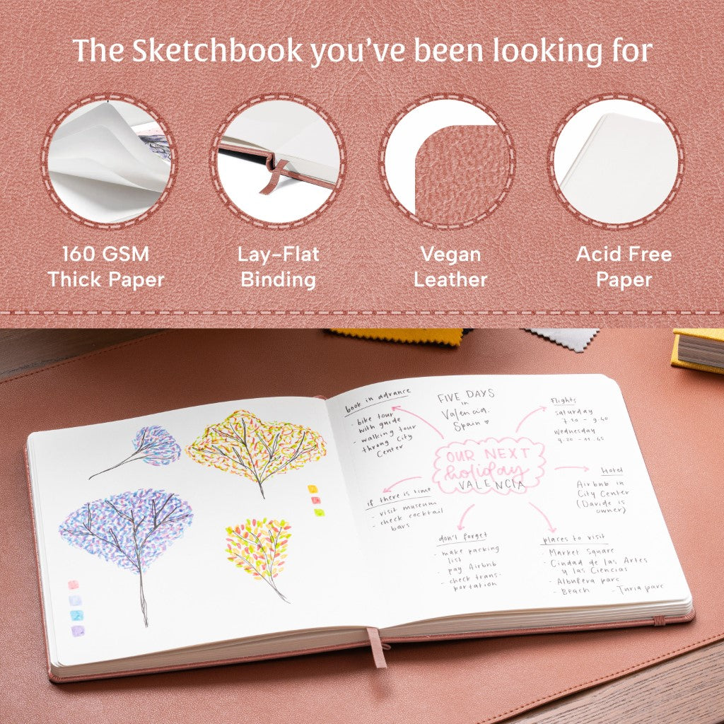 Art Square Sketchbook - Rose Wood