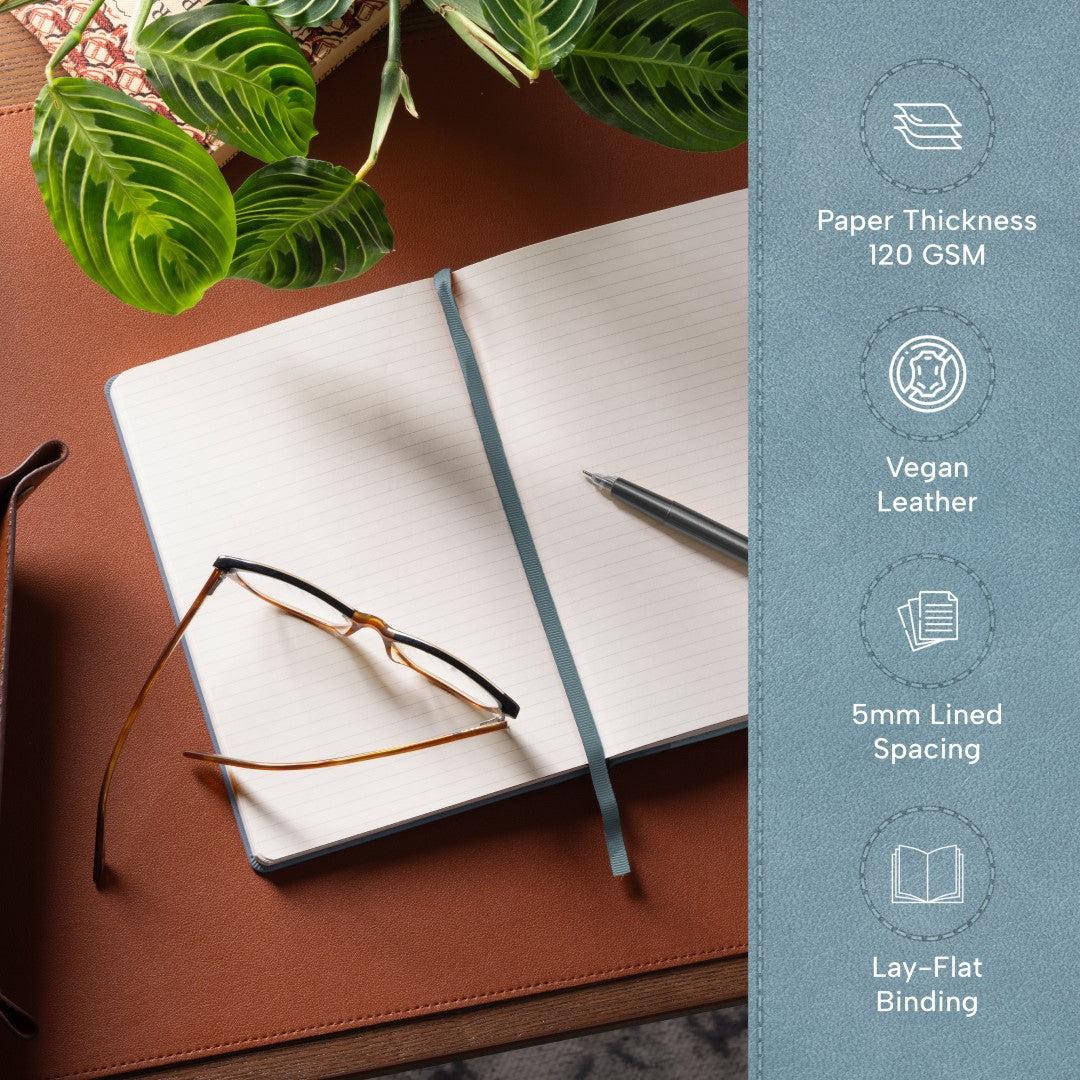 A5 Ruled Notebook - Arctic Teal