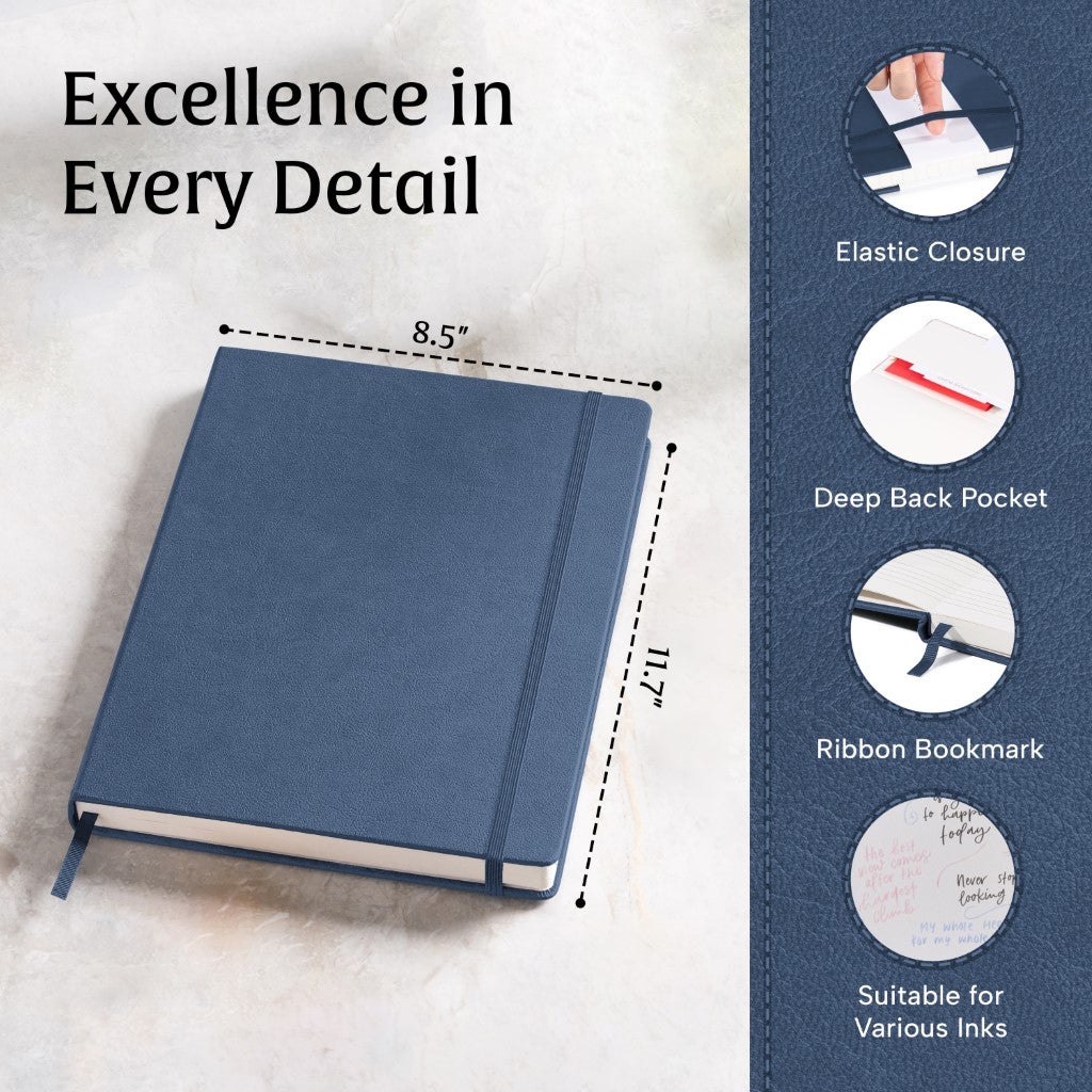A4 Manuscript Notebook - Symphony Blue