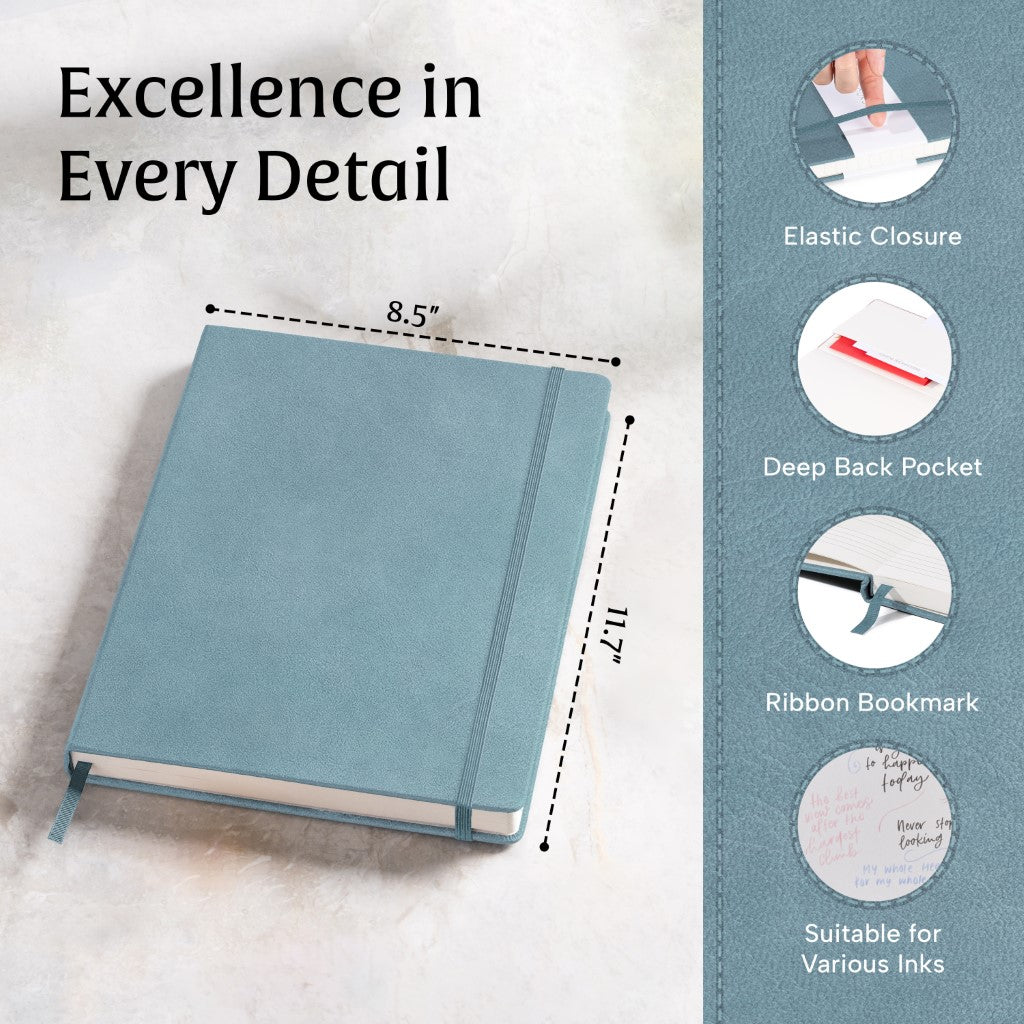 A4 Manuscript Notebook - Arctic Teal