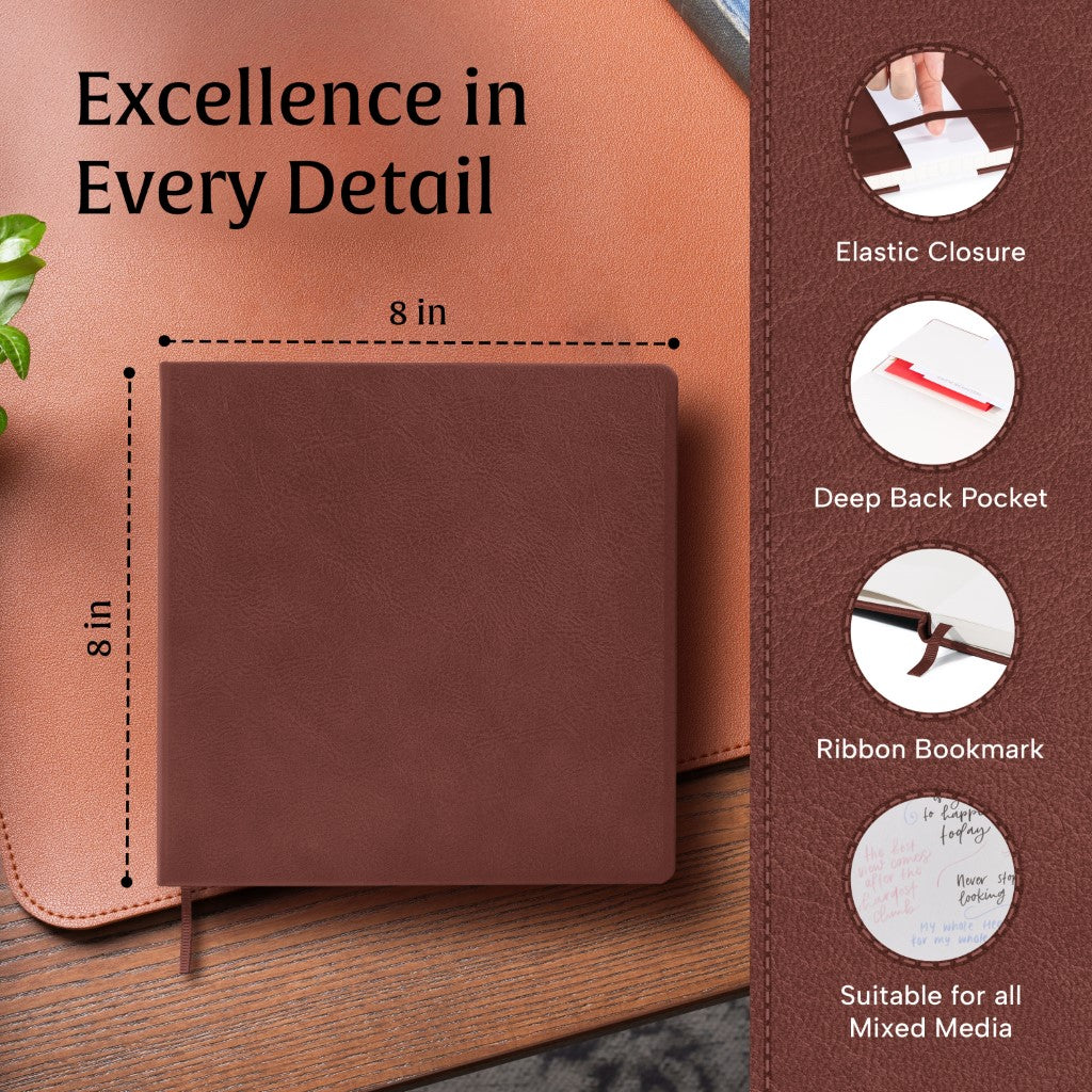 Art Square Sketchbook - Chestnut Brown