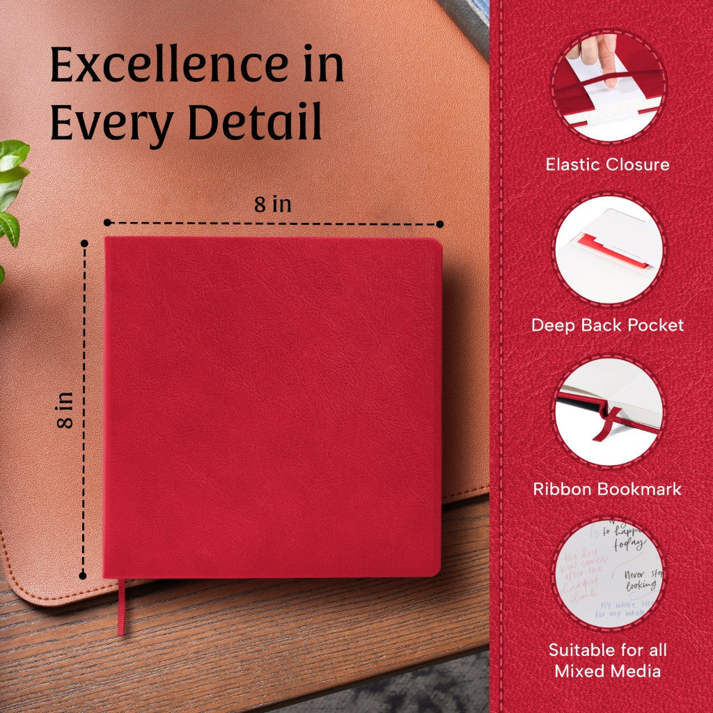 Art Square Sketchbook - Scarlet Red