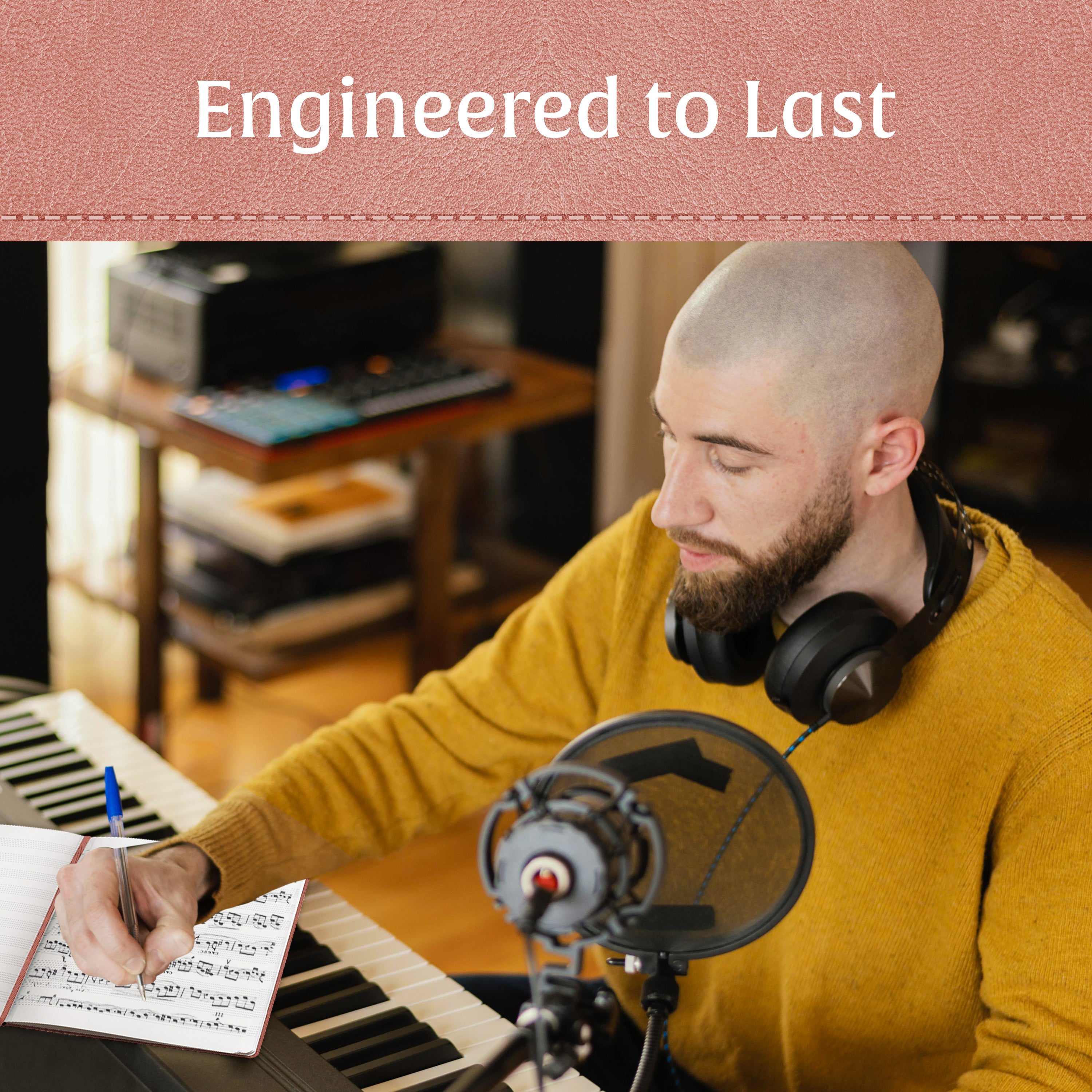 A4 Manuscript Notebook - Rose Wood