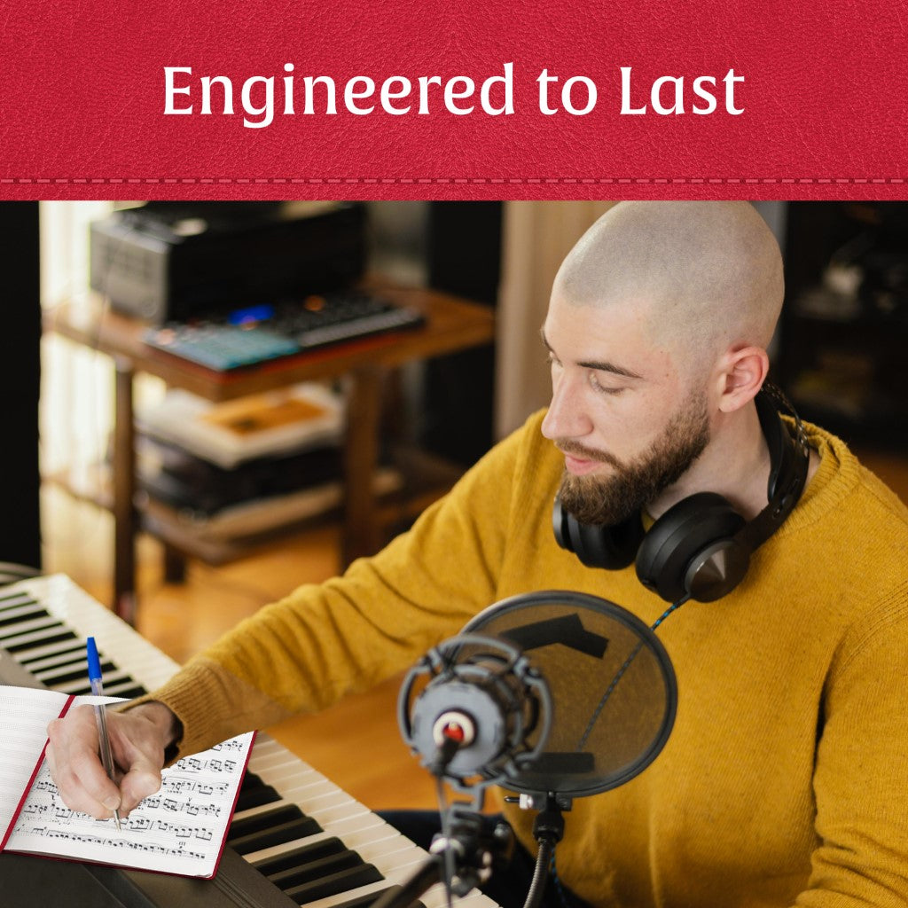 A4 Manuscript Notebook - Scarlet Red