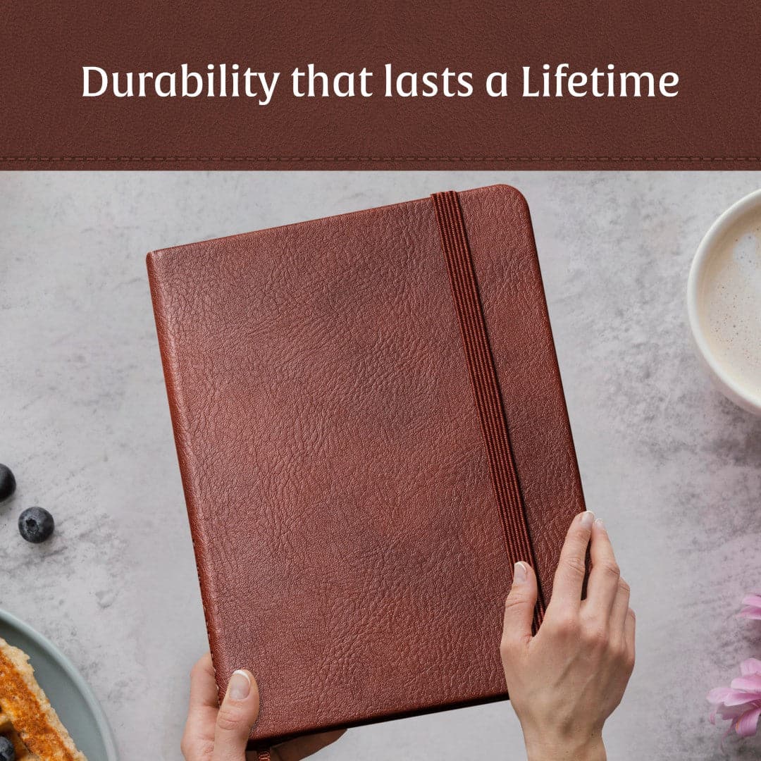 Imbue your writing with the earthy elegance of the Beechmore A4 Ruled Notebook in Chestnut Brown, where every line is a path to clarity.