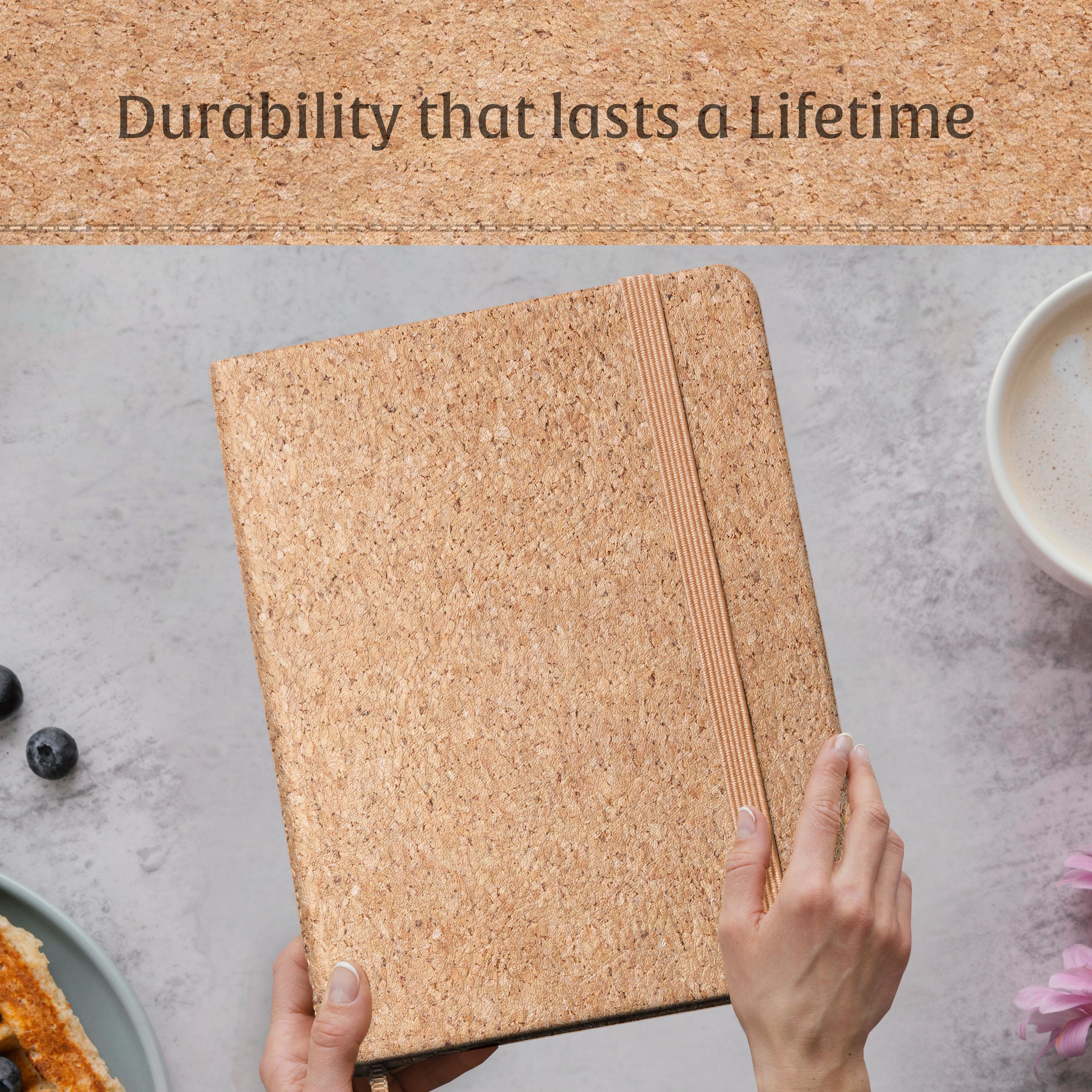 Embrace the earthy essence of Beechmore's Beige Cork A4 Ruled Notebook, perfect for those who seek a natural touch in their writing journey.