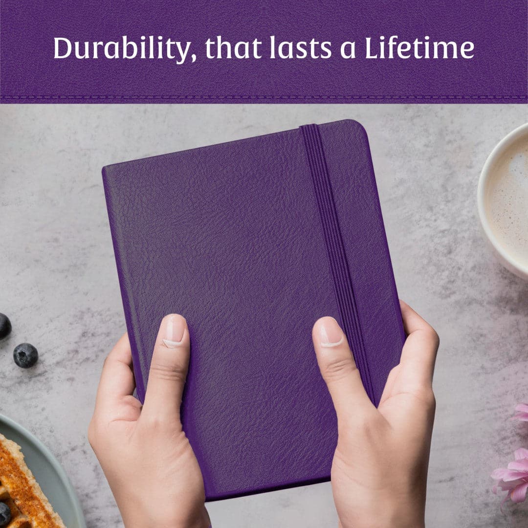 Luxurious Royal Plum A5 diary by Beechmore, for those who rule their world with words.