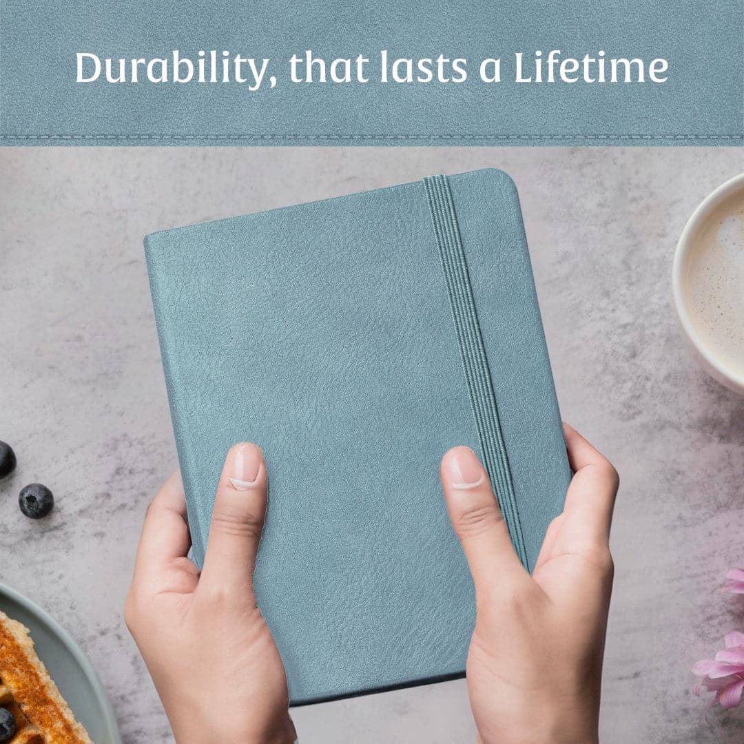 A5 ruled notebook in Arctic Teal by Beechmore, perfect for serene journaling and effective planning.
