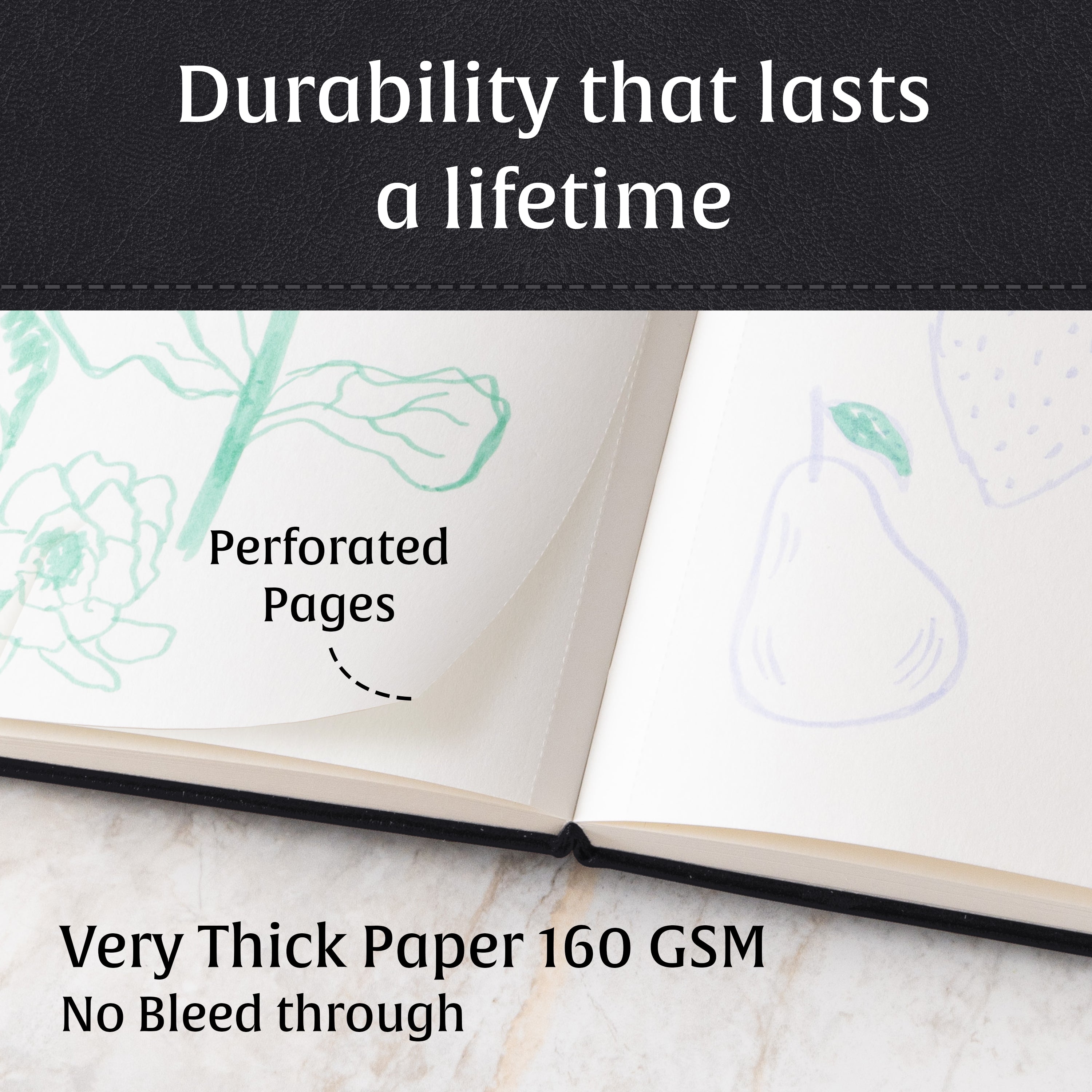 A5 Sketchbook - Charcoal Black