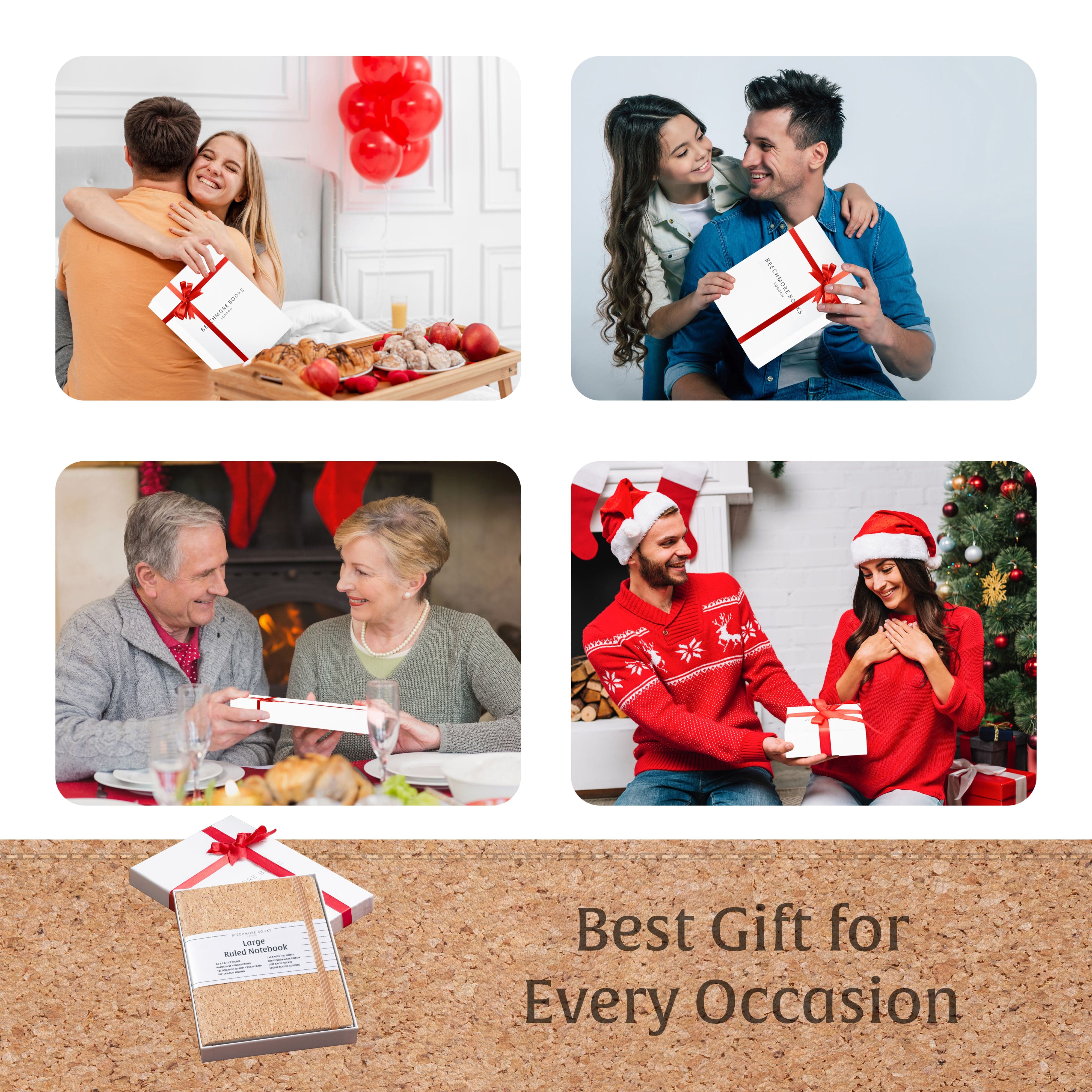 Designed for the environmentally aware, the Beechmore A4 Ruled Notebook in Beige Cork features a renewable cover and neatly lined pages.