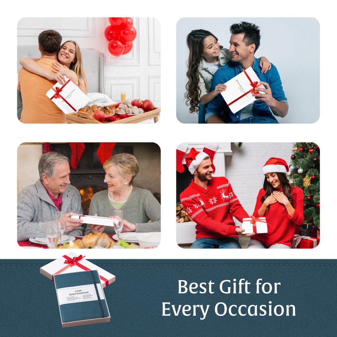 The Beechmore A4 Ruled Notebook in Ocean Blue is a sanctuary for writers, providing a tranquil space lined for structured exploration of ideas.