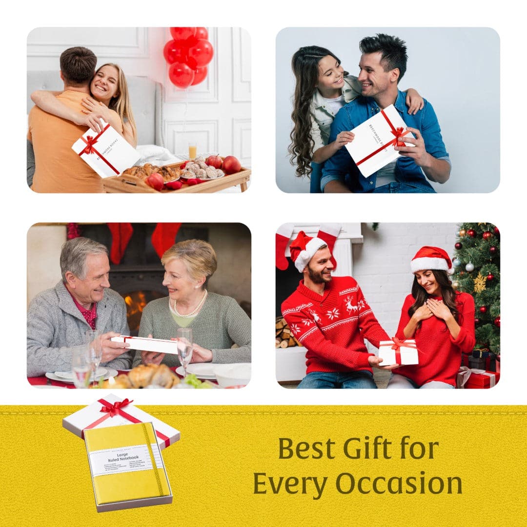 Radiant Sunshine Yellow A4 notebook, designed for those who write with zest and zeal.