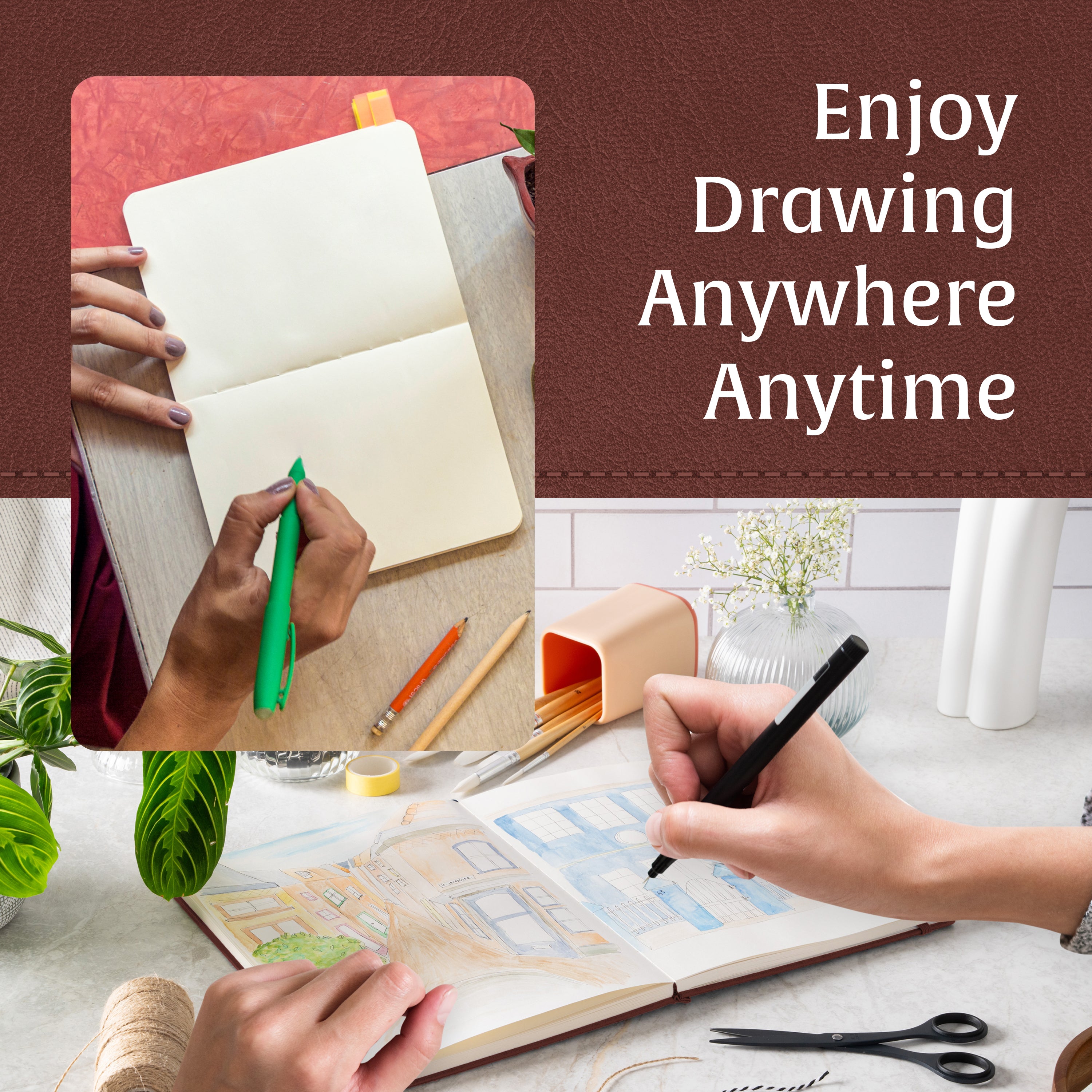 A5 Sketchbook - Chestnut Brown