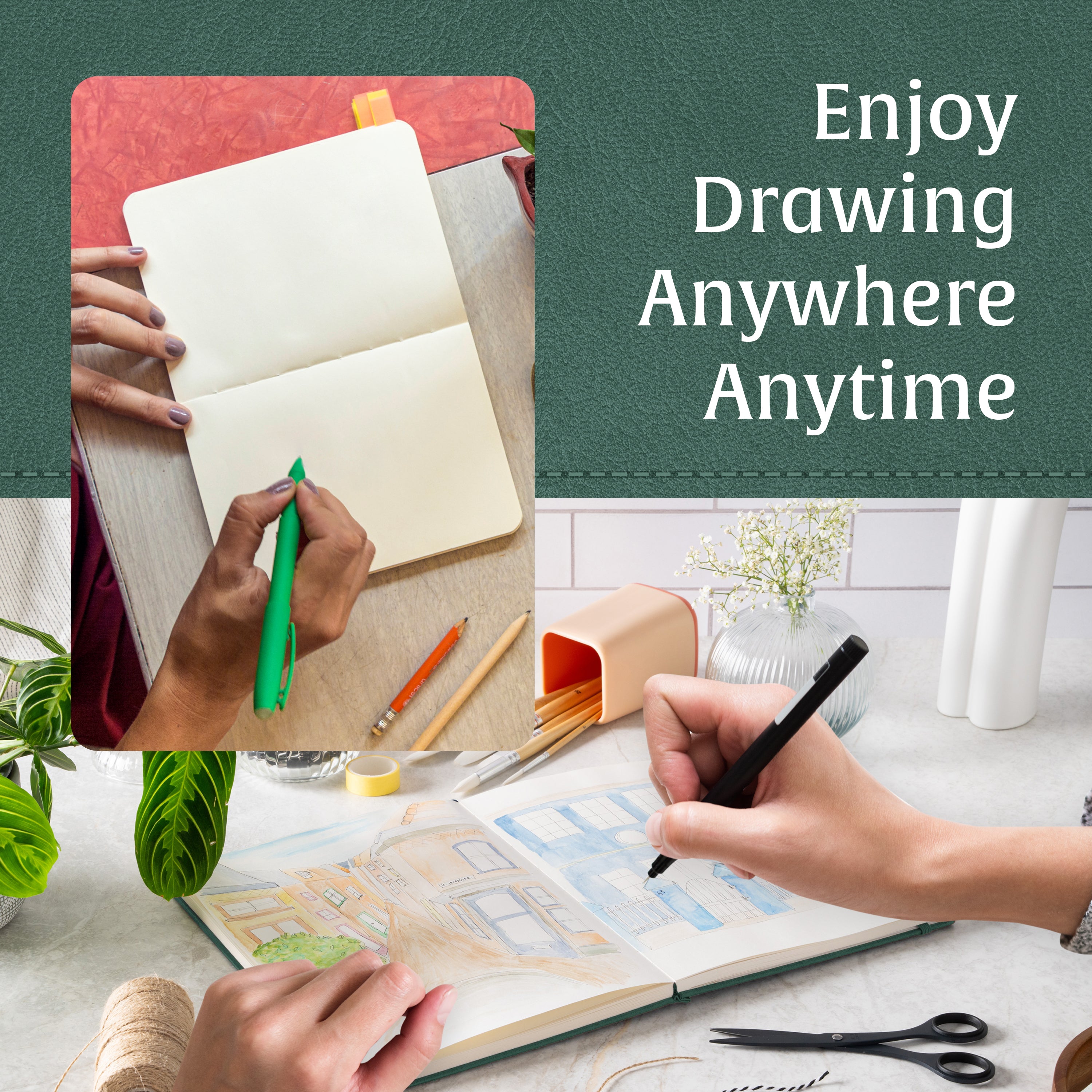 A5 Sketchbook - Dartmouth Green