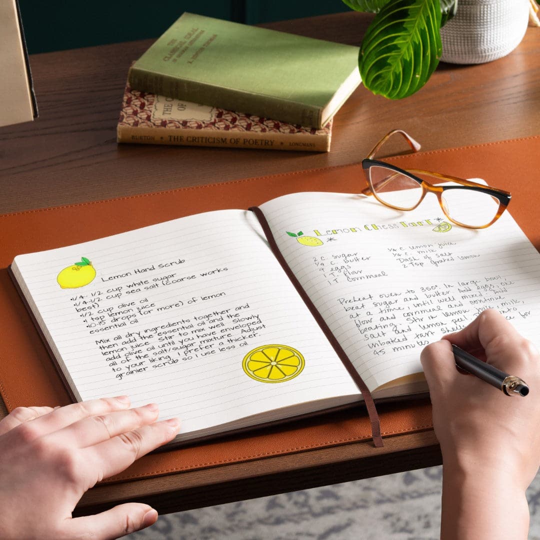 Experience the tactile pleasure of Beechmore's Chestnut Brown A4 Ruled Notebook, designed for those who value craftsmanship and organization.