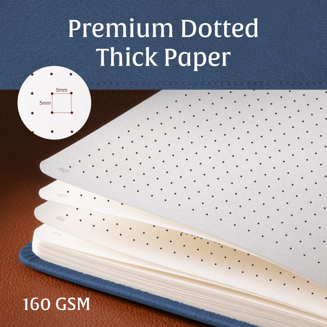 A5 Dotted Notebook - Symphony Blue
