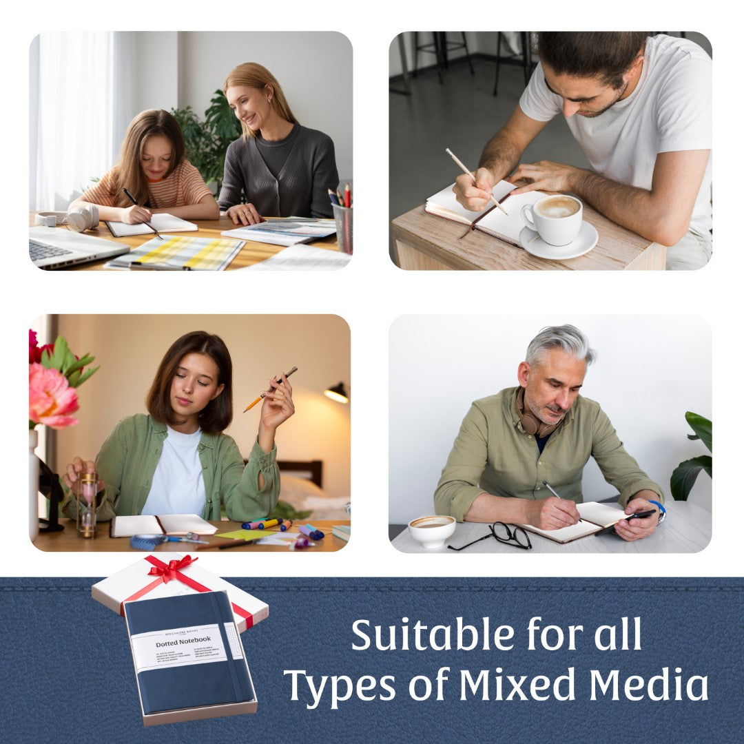 A5 Dotted Notebook - Symphony Blue